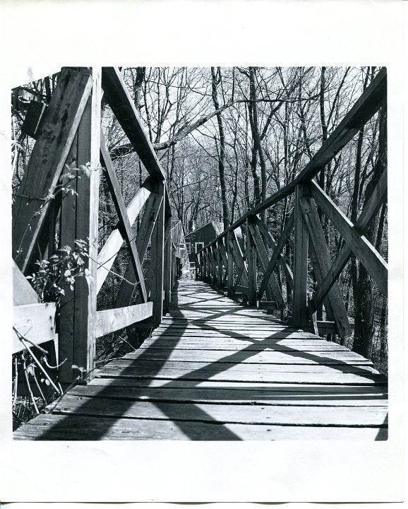 Bridge to Winterized cabins 1972